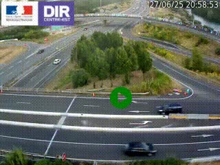 <h2>Webcam traffic à Grenoble-sud sur l'autoroute A480. Vue orientée vers l'entrée et la sortie de Grenoble</h2>