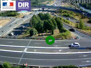 <h2>Webcam traffic à Grenoble-sud sur l'autoroute A480. Vue orientée vers l'entrée et la sortie de Grenoble</h2>