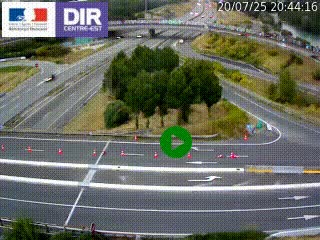 <h2>Webcam traffic à Grenoble-sud sur l'autoroute A480. Vue orientée vers l'entrée et la sortie de Grenoble</h2>