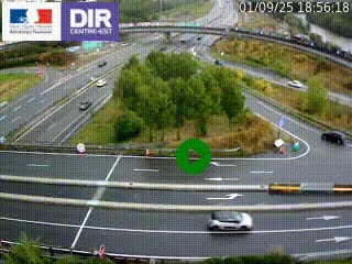 <h2>Webcam traffic à Grenoble-sud sur l'autoroute A480. Vue orientée vers l'entrée et la sortie de Grenoble</h2>
