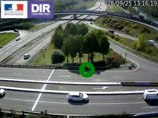 <h2>Webcam traffic à Grenoble-sud sur l'autoroute A480. Vue orientée vers l'entrée et la sortie de Grenoble</h2>