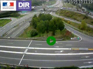 <h2>Webcam traffic à Grenoble-sud sur l'autoroute A480. Vue orientée vers l'entrée et la sortie de Grenoble</h2>