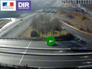 <h2>Webcam traffic à Grenoble-sud sur l'autoroute A480. Vue orientée vers l'entrée et la sortie de Grenoble</h2>