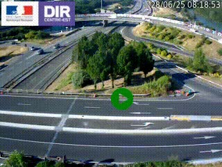 <h2>Webcam traffic à Grenoble-sud sur l'autoroute A480. Vue orientée vers l'entrée et la sortie de Grenoble</h2>