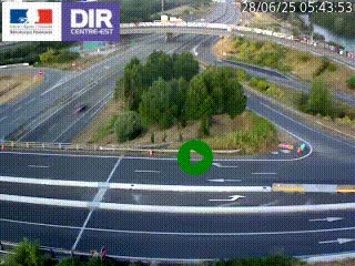 <h2>Webcam traffic à Grenoble-sud sur l'autoroute A480. Vue orientée vers l'entrée et la sortie de Grenoble</h2>