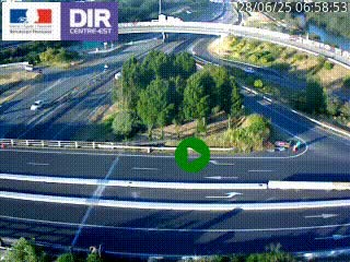 <h2>Webcam traffic à Grenoble-sud sur l'autoroute A480. Vue orientée vers l'entrée et la sortie de Grenoble</h2>