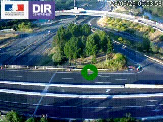 <h2>Webcam traffic à Grenoble-sud sur l'autoroute A480. Vue orientée vers l'entrée et la sortie de Grenoble</h2>