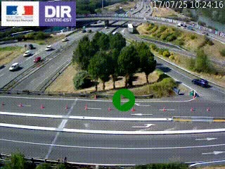 <h2>Webcam traffic à Grenoble-sud sur l'autoroute A480. Vue orientée vers l'entrée et la sortie de Grenoble</h2>