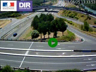<h2>Webcam traffic à Grenoble-sud sur l'autoroute A480. Vue orientée vers l'entrée et la sortie de Grenoble</h2>