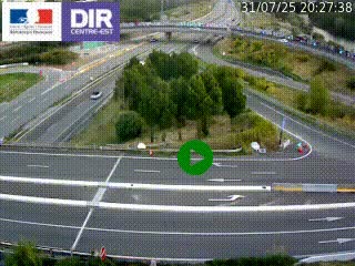 <h2>Webcam traffic à Grenoble-sud sur l'autoroute A480. Vue orientée vers l'entrée et la sortie de Grenoble</h2>