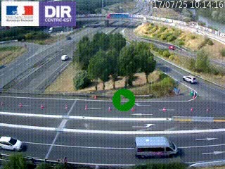 <h2>Webcam traffic à Grenoble-sud sur l'autoroute A480. Vue orientée vers l'entrée et la sortie de Grenoble</h2>
