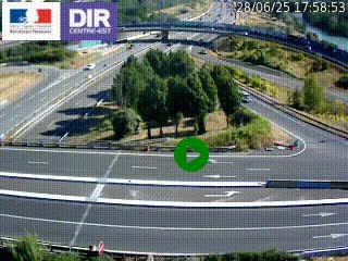 <h2>Webcam traffic à Grenoble-sud sur l'autoroute A480. Vue orientée vers l'entrée et la sortie de Grenoble</h2>