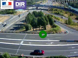 <h2>Webcam traffic à Grenoble-sud sur l'autoroute A480. Vue orientée vers l'entrée et la sortie de Grenoble</h2>