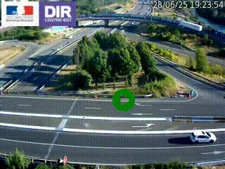 <h2>Webcam traffic à Grenoble-sud sur l'autoroute A480. Vue orientée vers l'entrée et la sortie de Grenoble</h2>