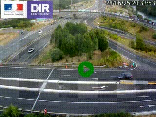 <h2>Webcam traffic à Grenoble-sud sur l'autoroute A480. Vue orientée vers l'entrée et la sortie de Grenoble</h2>