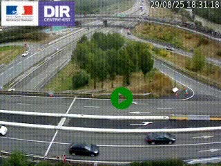 <h2>Webcam traffic à Grenoble-sud sur l'autoroute A480. Vue orientée vers l'entrée et la sortie de Grenoble</h2>