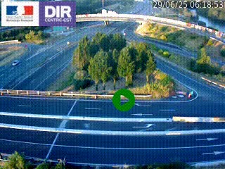 <h2>Webcam traffic à Grenoble-sud sur l'autoroute A480. Vue orientée vers l'entrée et la sortie de Grenoble</h2>