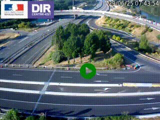 <h2>Webcam traffic à Grenoble-sud sur l'autoroute A480. Vue orientée vers l'entrée et la sortie de Grenoble</h2>
