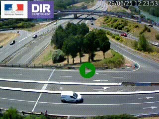 <h2>Webcam traffic à Grenoble-sud sur l'autoroute A480. Vue orientée vers l'entrée et la sortie de Grenoble</h2>