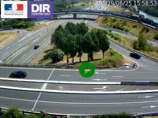 <h2>Webcam traffic à Grenoble-sud sur l'autoroute A480. Vue orientée vers l'entrée et la sortie de Grenoble</h2>
