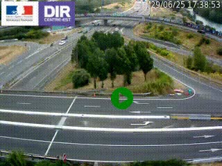 <h2>Webcam traffic à Grenoble-sud sur l'autoroute A480. Vue orientée vers l'entrée et la sortie de Grenoble</h2>