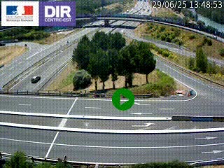 <h2>Webcam traffic à Grenoble-sud sur l'autoroute A480. Vue orientée vers l'entrée et la sortie de Grenoble</h2>