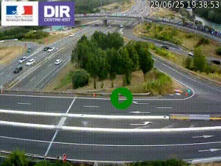 <h2>Webcam traffic à Grenoble-sud sur l'autoroute A480. Vue orientée vers l'entrée et la sortie de Grenoble</h2>