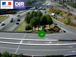 <h2>Webcam traffic à Grenoble-sud sur l'autoroute A480. Vue orientée vers l'entrée et la sortie de Grenoble</h2>