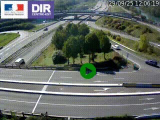 <h2>Webcam traffic à Grenoble-sud sur l'autoroute A480. Vue orientée vers l'entrée et la sortie de Grenoble</h2>