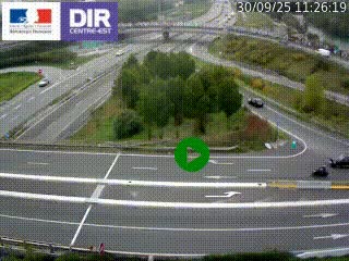 <h2>Webcam traffic à Grenoble-sud sur l'autoroute A480. Vue orientée vers l'entrée et la sortie de Grenoble</h2>