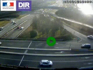 <h2>Webcam traffic à Grenoble-sud sur l'autoroute A480. Vue orientée vers l'entrée et la sortie de Grenoble</h2>