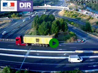 <h2>Webcam traffic à Grenoble-sud sur l'autoroute A480. Vue orientée vers l'entrée et la sortie de Grenoble</h2>