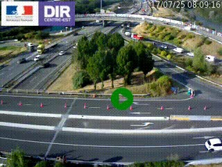 <h2>Webcam traffic à Grenoble-sud sur l'autoroute A480. Vue orientée vers l'entrée et la sortie de Grenoble</h2>