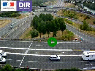 <h2>Webcam traffic à Grenoble-sud sur l'autoroute A480. Vue orientée vers l'entrée et la sortie de Grenoble</h2>