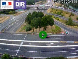 <h2>Webcam traffic à Grenoble-sud sur l'autoroute A480. Vue orientée vers l'entrée et la sortie de Grenoble</h2>