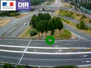 <h2>Webcam traffic à Grenoble-sud sur l'autoroute A480. Vue orientée vers l'entrée et la sortie de Grenoble</h2>