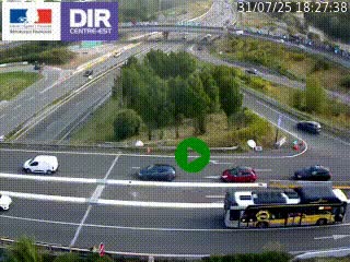 <h2>Webcam traffic à Grenoble-sud sur l'autoroute A480. Vue orientée vers l'entrée et la sortie de Grenoble</h2>