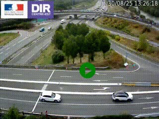 <h2>Webcam traffic à Grenoble-sud sur l'autoroute A480. Vue orientée vers l'entrée et la sortie de Grenoble</h2>