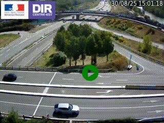 <h2>Webcam traffic à Grenoble-sud sur l'autoroute A480. Vue orientée vers l'entrée et la sortie de Grenoble</h2>