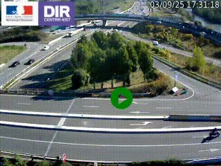 <h2>Webcam traffic à Grenoble-sud sur l'autoroute A480. Vue orientée vers l'entrée et la sortie de Grenoble</h2>
