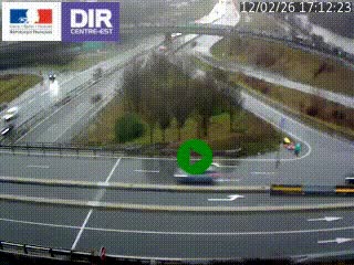 <h2>Webcam traffic à Grenoble-sud sur l'autoroute A480. Vue orientée vers l'entrée et la sortie de Grenoble</h2>