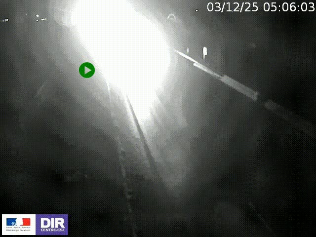 Webcam à Bron sur l'A43 à la jonction avec le boulevard périphérique de Lyon (D383). Vue orientée vers Lyon