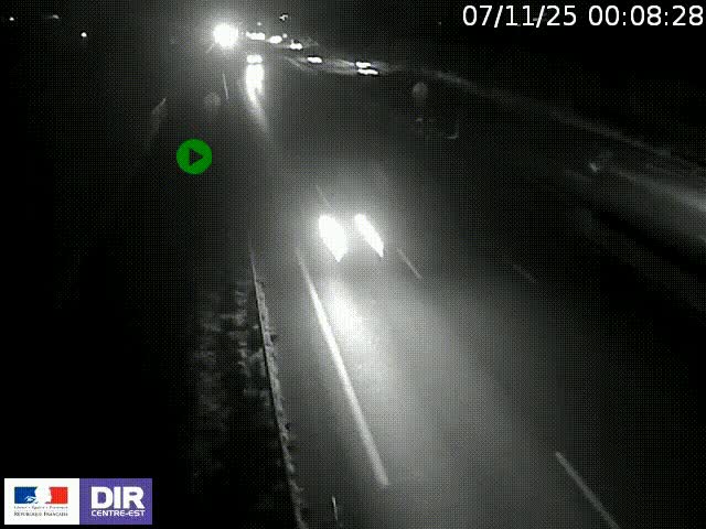 <h2>Webcam à Bron sur l'A43 à la jonction avec le boulevard périphérique de Lyon (D383). Vue orientée vers Lyon</h2>