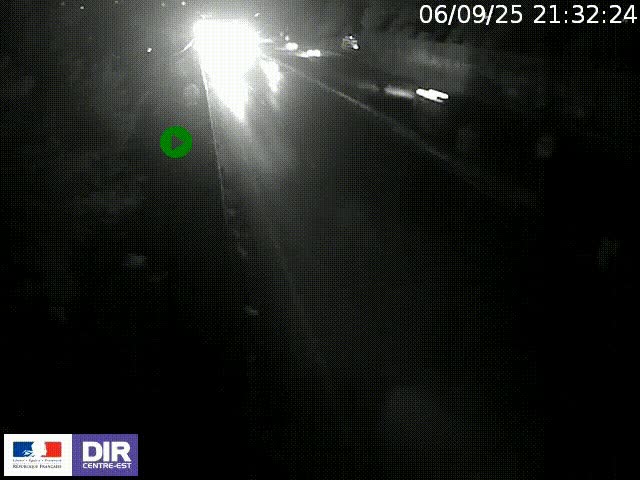 <h2>Webcam à Bron sur l'A43 à la jonction avec le boulevard périphérique de Lyon (D383). Vue orientée vers Lyon</h2>