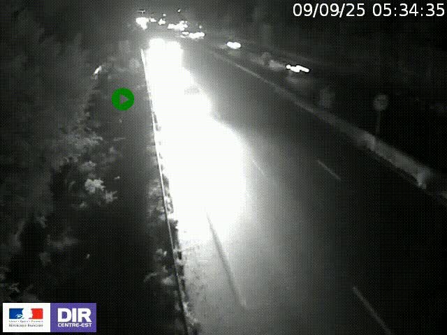 <h2>Webcam à Bron sur l'A43 à la jonction avec le boulevard périphérique de Lyon (D383). Vue orientée vers Lyon</h2>
