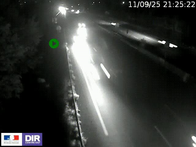 <h2>Webcam à Bron sur l'A43 à la jonction avec le boulevard périphérique de Lyon (D383). Vue orientée vers Lyon</h2>
