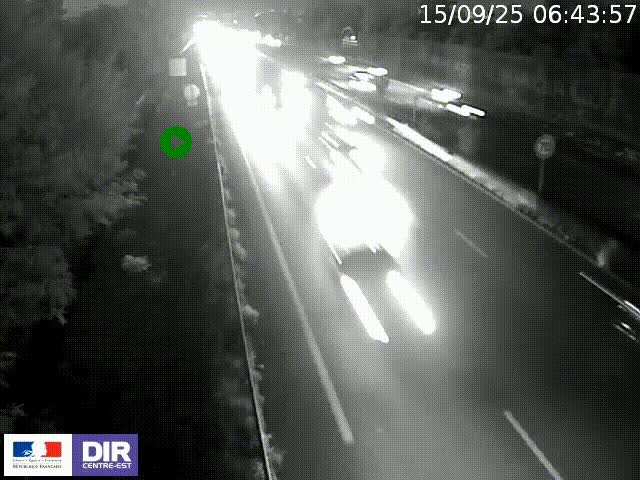 <h2>Webcam à Bron sur l'A43 à la jonction avec le boulevard périphérique de Lyon (D383). Vue orientée vers Lyon</h2>