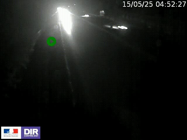 <h2>Webcam à Bron sur l'A43 à la jonction avec le boulevard périphérique de Lyon (D383). Vue orientée vers Lyon</h2>