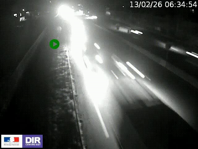 <h2>Webcam à Bron sur l'A43 à la jonction avec le boulevard périphérique de Lyon (D383). Vue orientée vers Lyon</h2>