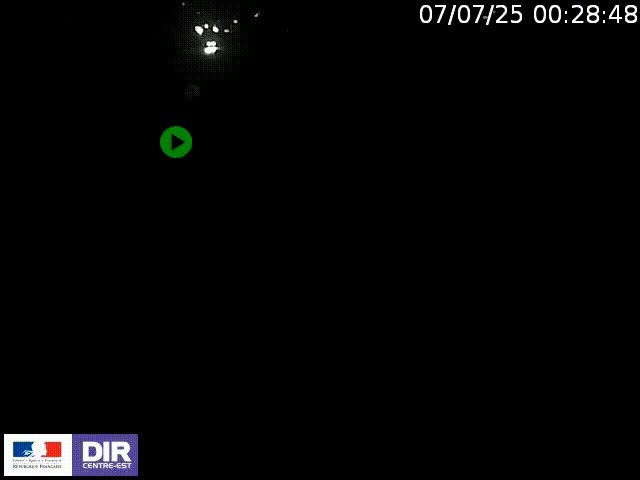 Webcam à Bron sur l'A43 à la jonction avec le boulevard périphérique de Lyon (D383). Vue orientée vers Lyon